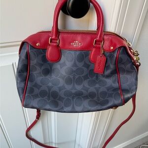 Coach Red and Blue Signature Women's Bag